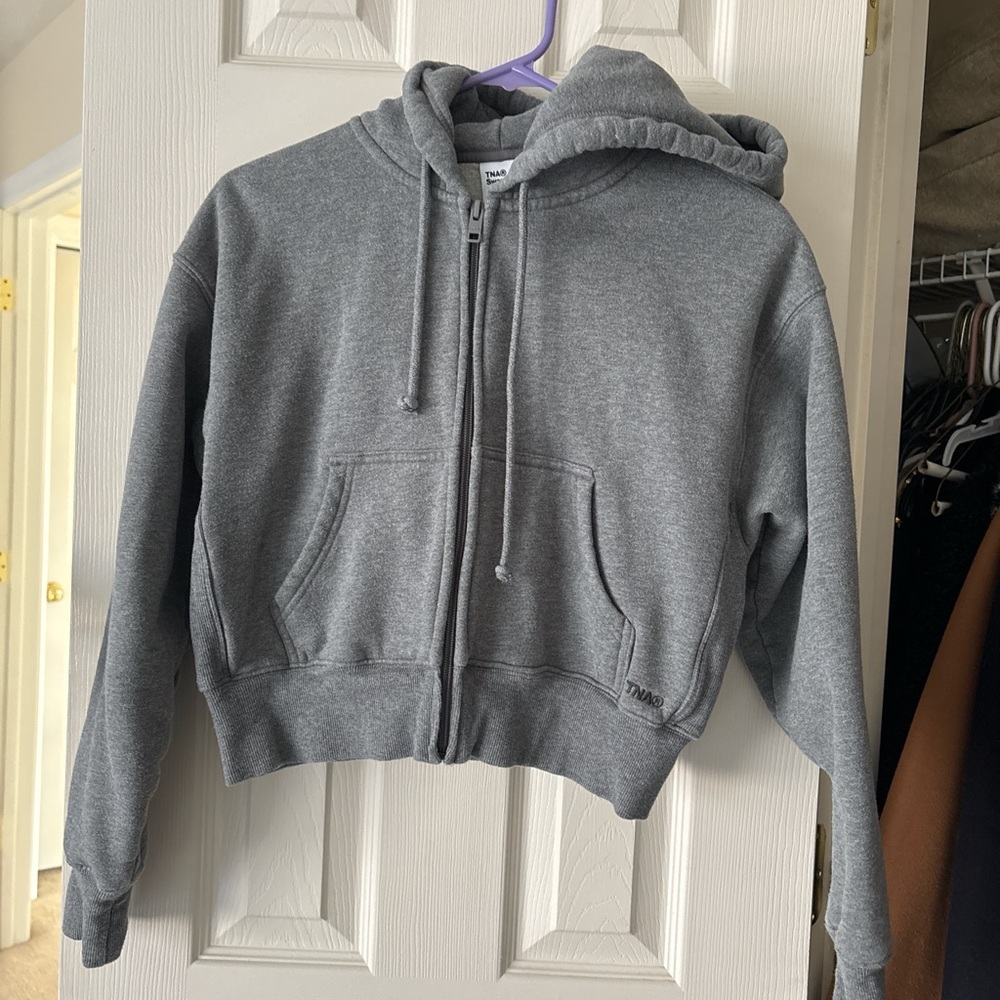 TNA Gray Zip-Up Hoodie